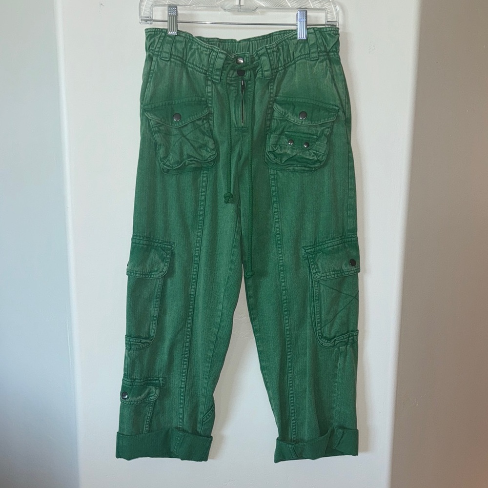 Free People Green Cargo Pants - Picture 4 of 7